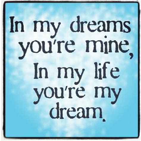 I’m here in your dreams .